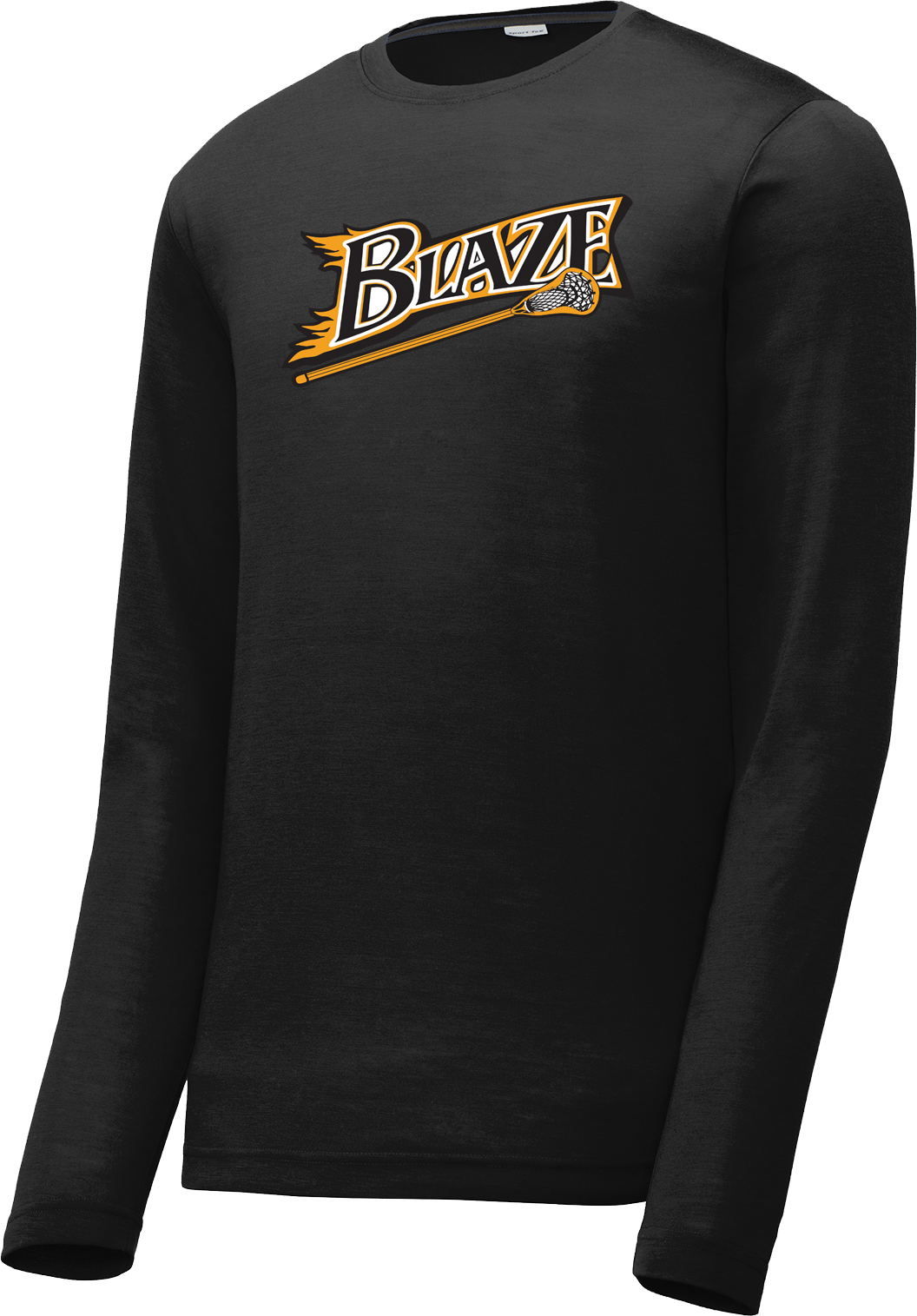 Blaze Lacrosse Black Long Sleeve CottonTouch Performance Shirt