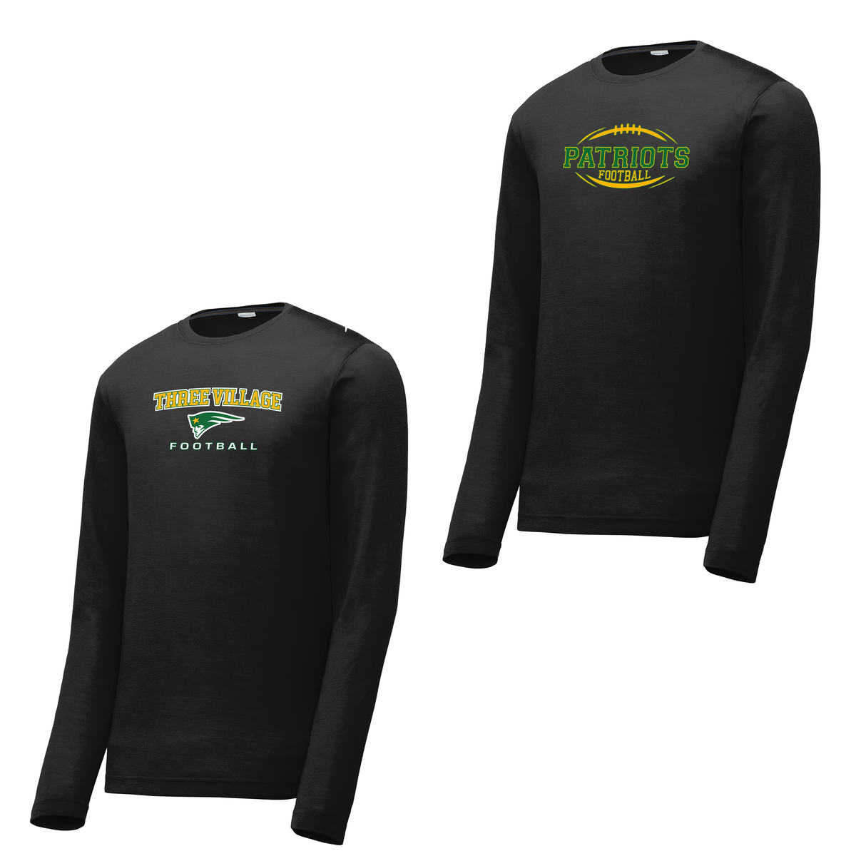 Three Village Football Long Sleeve CottonTouch Performance Shirt