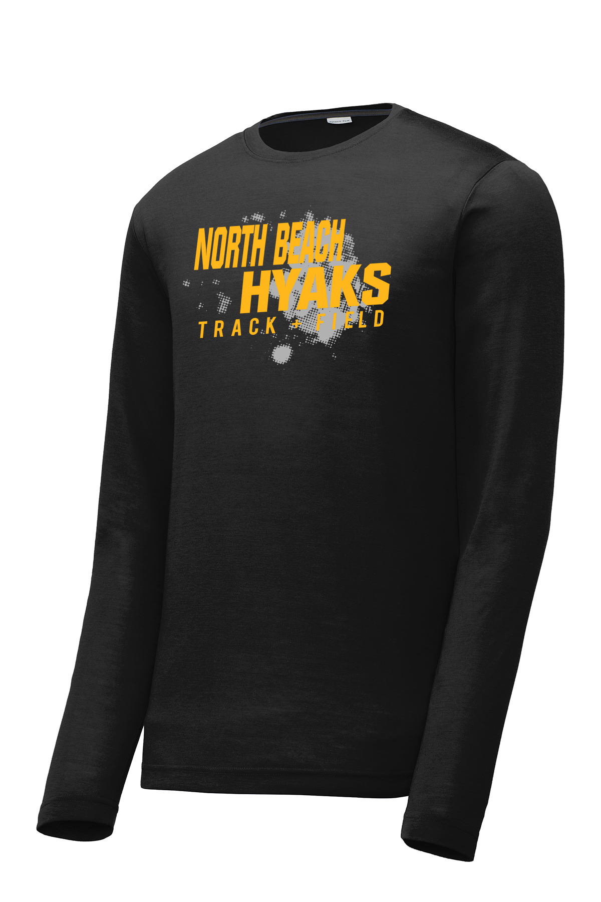North Beach Track & Field Long Sleeve CottonTouch Performance Shirt