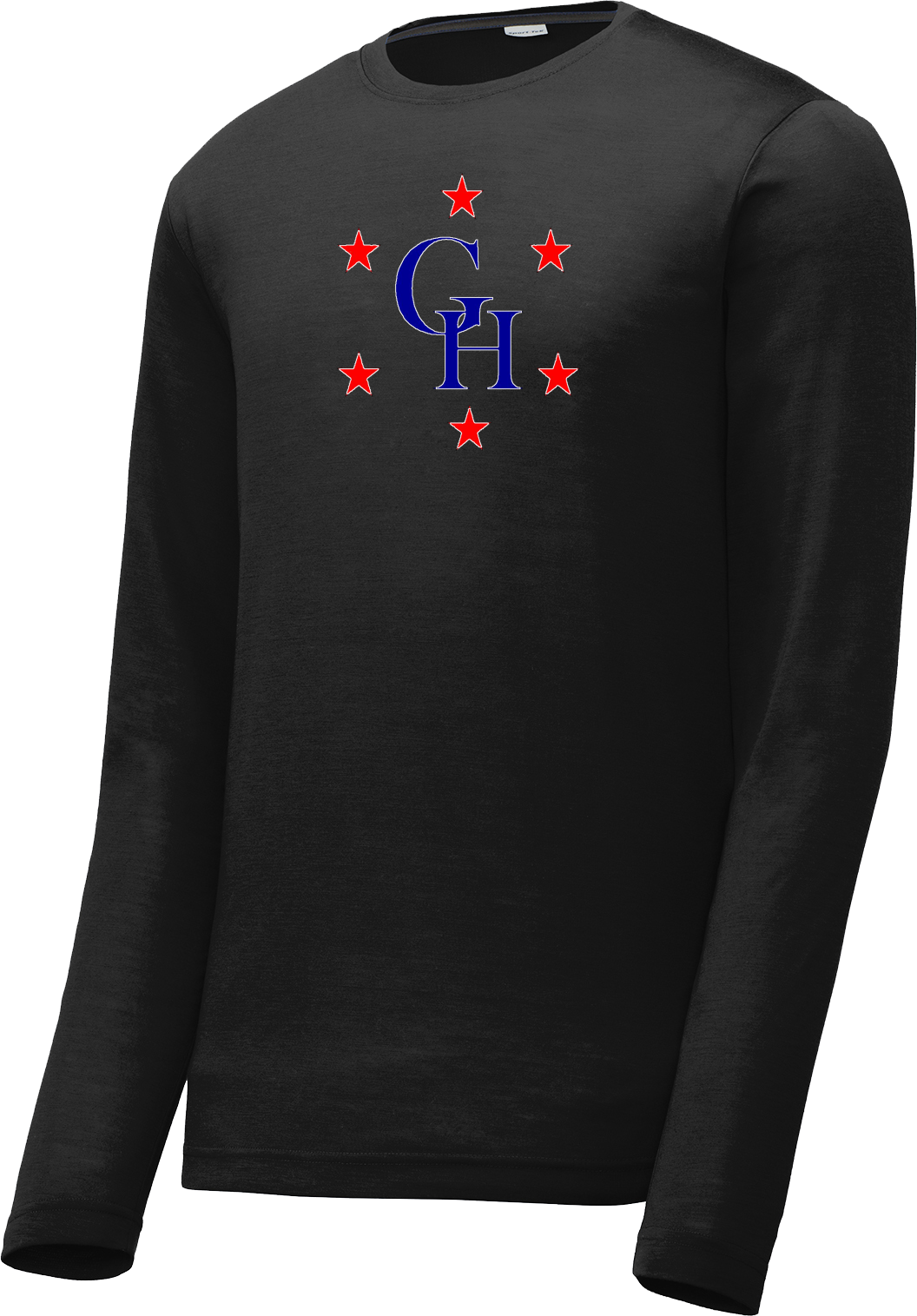 Greater Hollow Middle School Men's Black Long Sleeve CottonTouch Performance Shirt