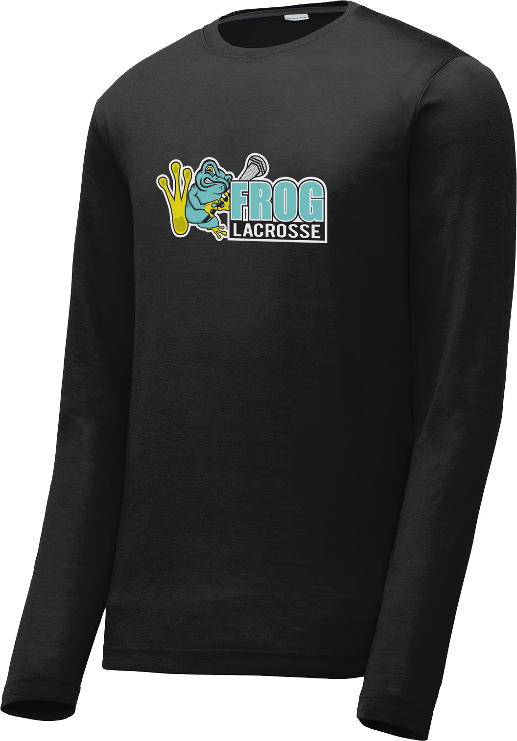 Frog Girls Lacrosse Black Long Sleeve CottonTouch Performance Shirt