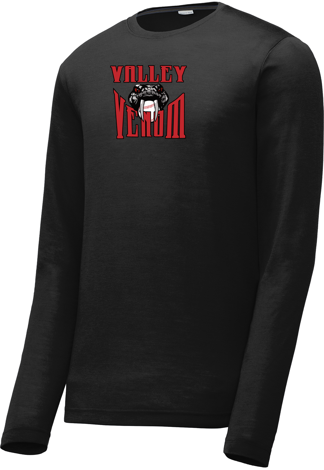 Valley Venom Baseball Long Sleeve CottonTouch Performance Shirt