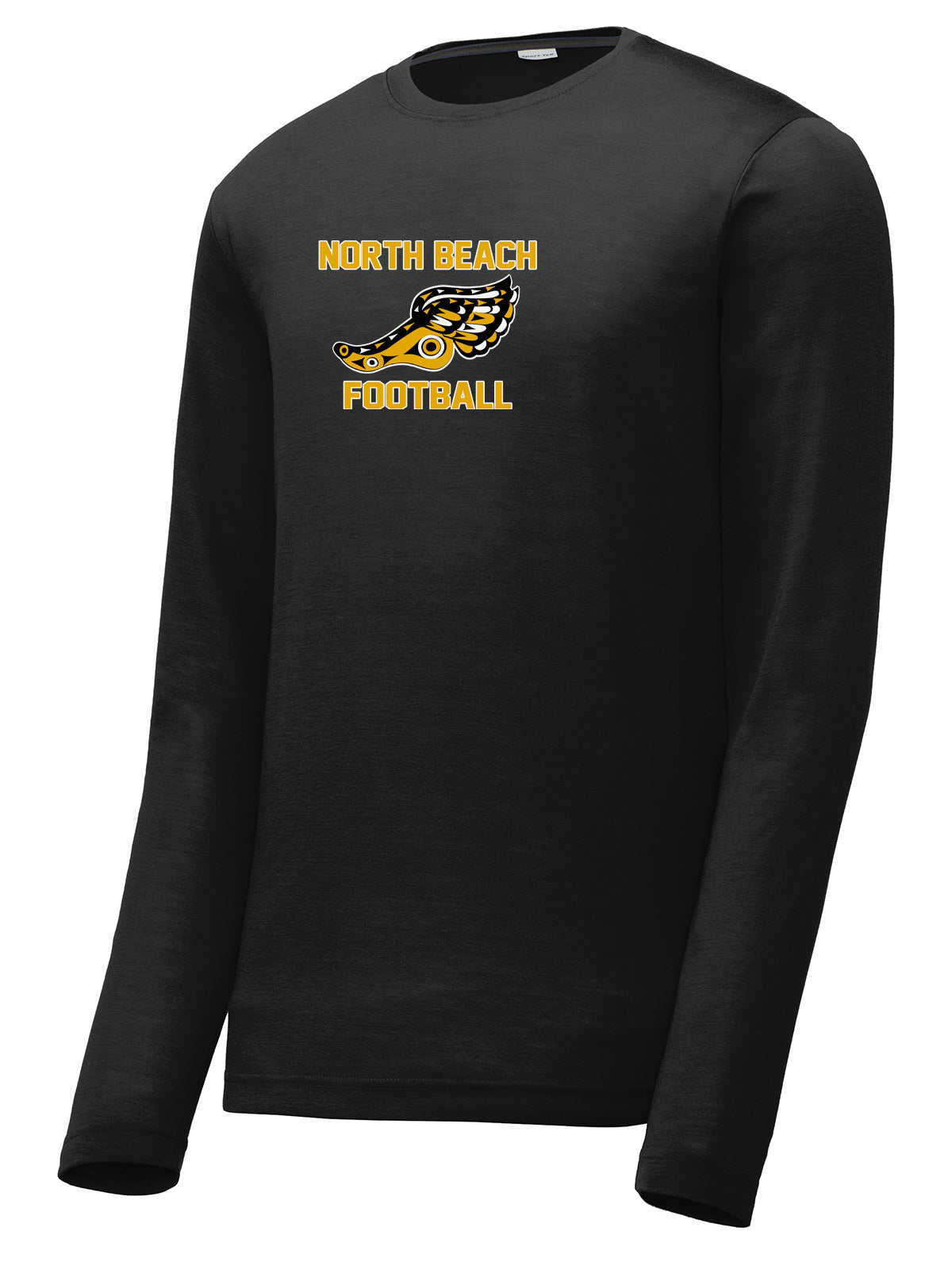 North Beach Football  Long Sleeve CottonTouch Performance Shirt