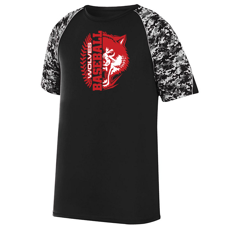 Wolves Baseball Digi-Camo Performance T-Shirt
