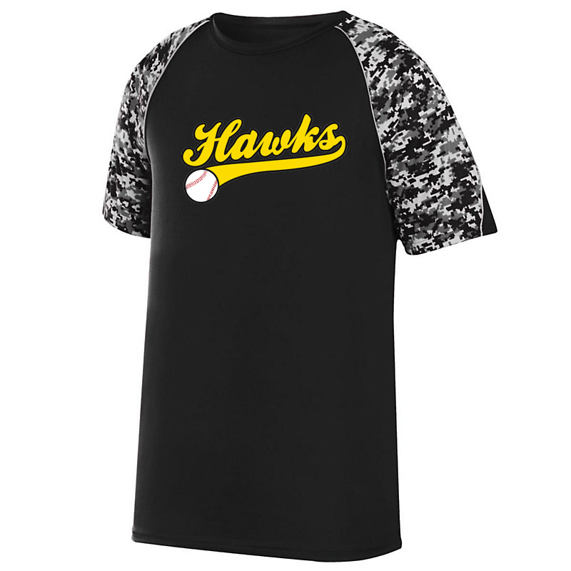Hawks Baseball Digi-Camo Performance T-Shirt