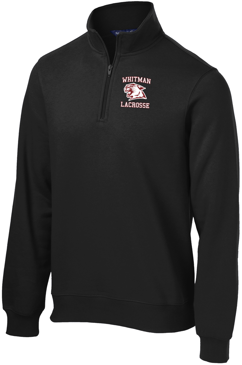 Whitman Lacrosse Maroon 1/4 Zip Fleece