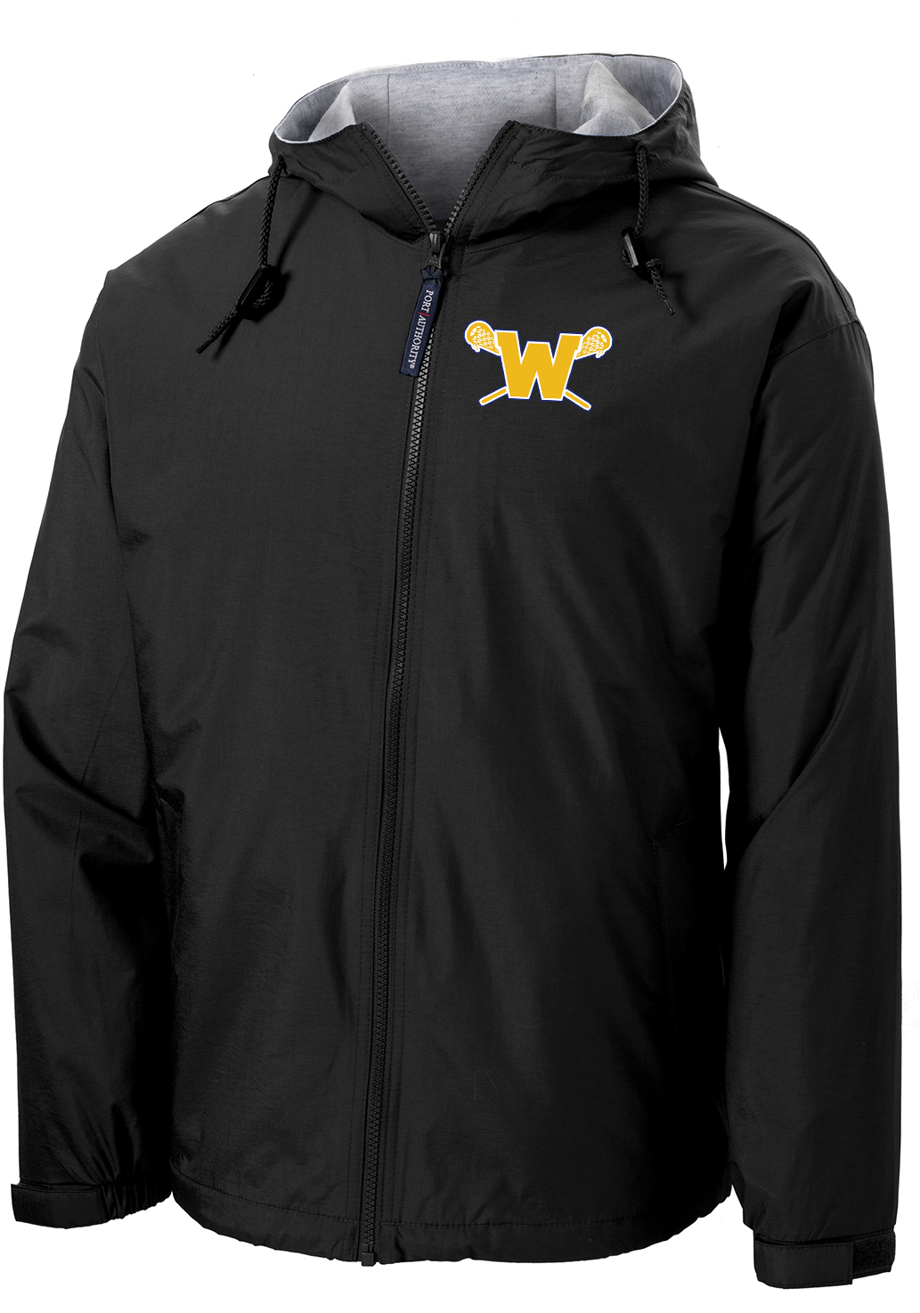 Webster Lacrosse Black Hooded Jacket