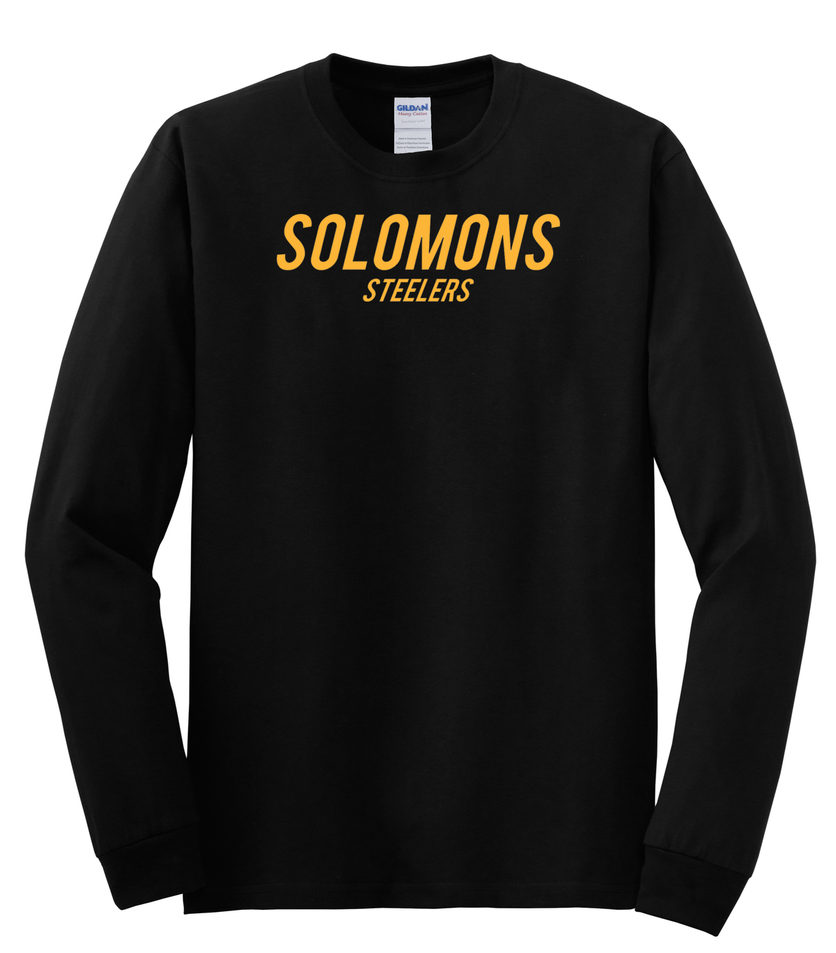 Solomons Lacrosse Black Cotton Long Sleeve Shirt