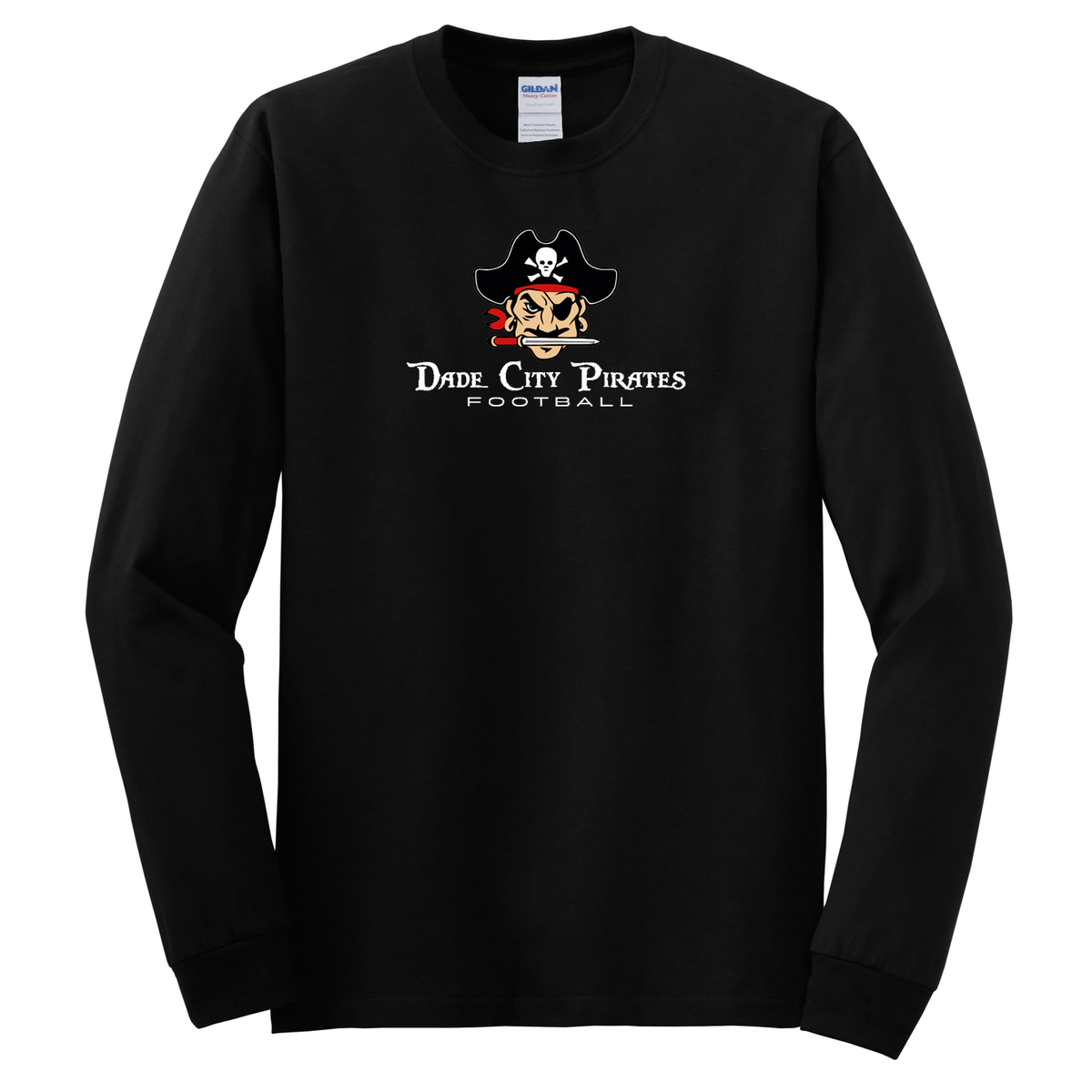 Dade City Pirates  Cotton Long Sleeve Shirt