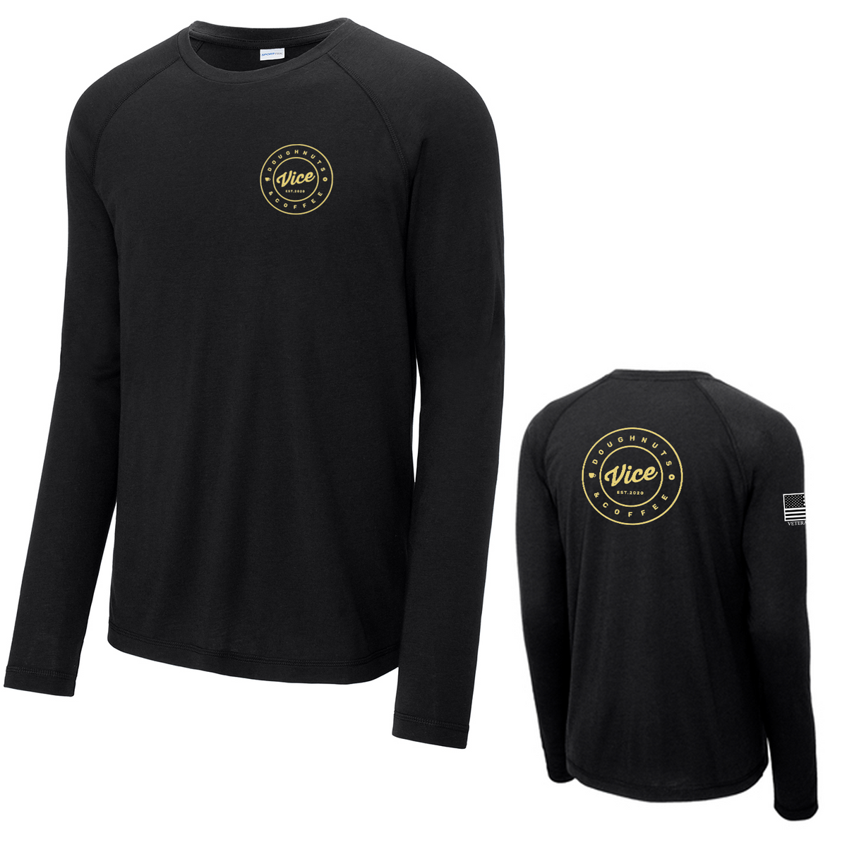 Vice Doughnuts & Coffee Long Sleeve Raglan CottonTouch