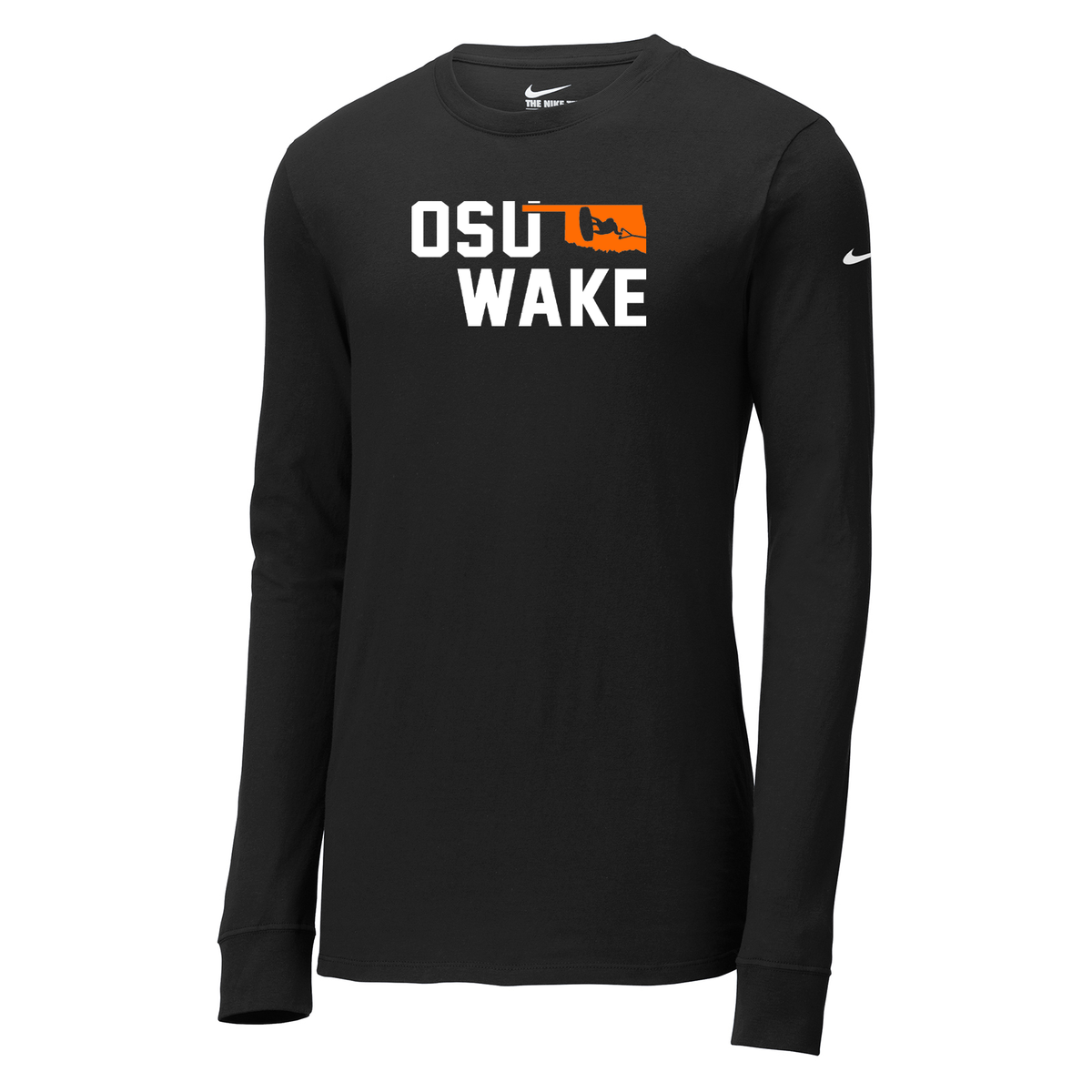 OK State Wakeboarding Nike Core Cotton Long Sleeve Tee
