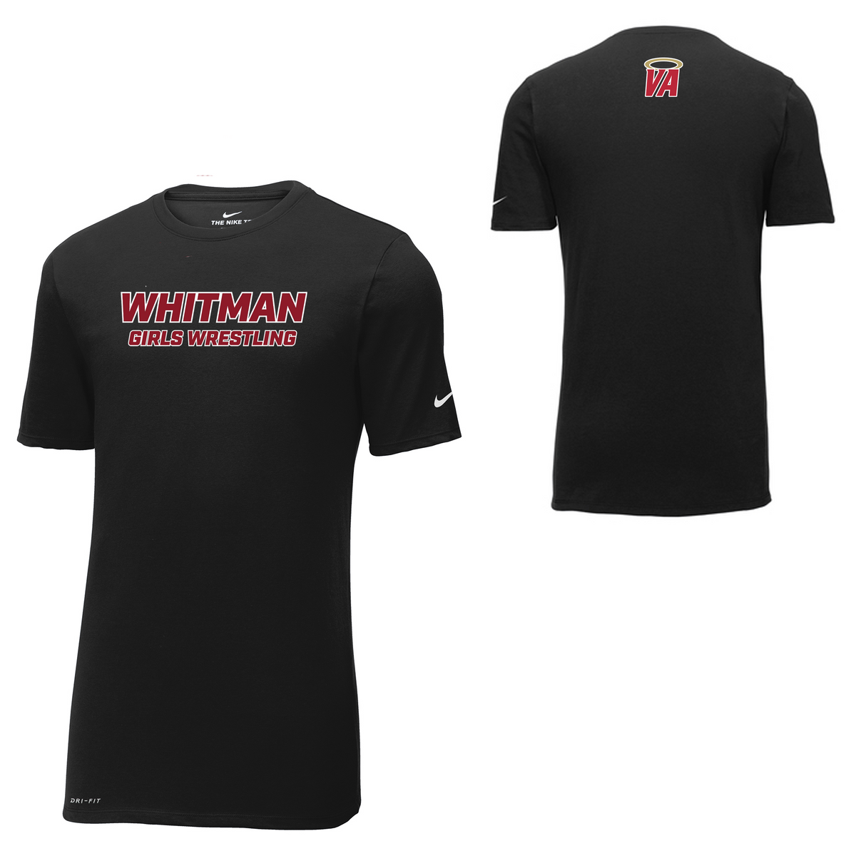 Whitman Women's Wrestling Nike Dri-FIT Tee