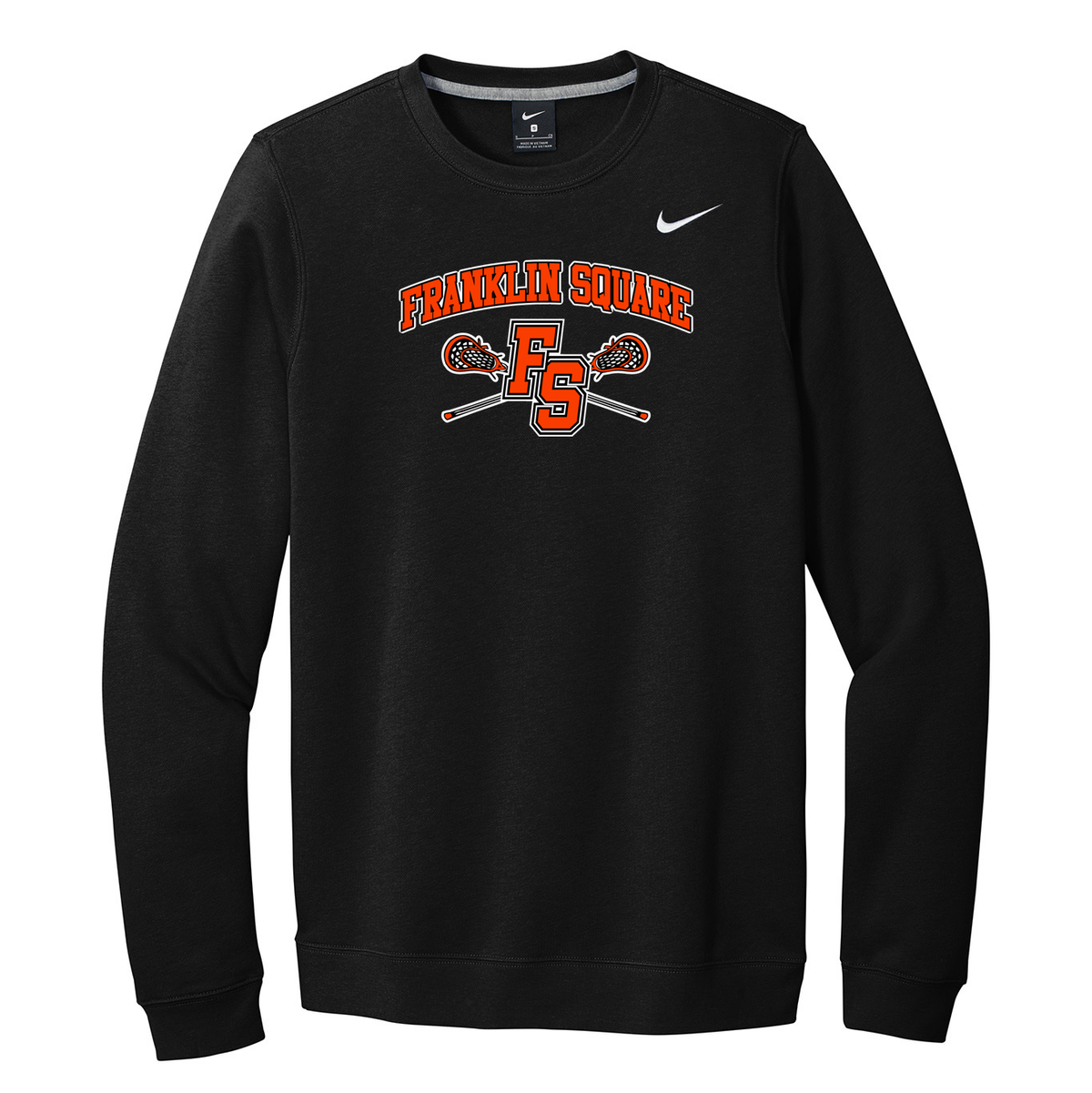 Franklin Square Lacrosse Nike Fleece Crew Neck