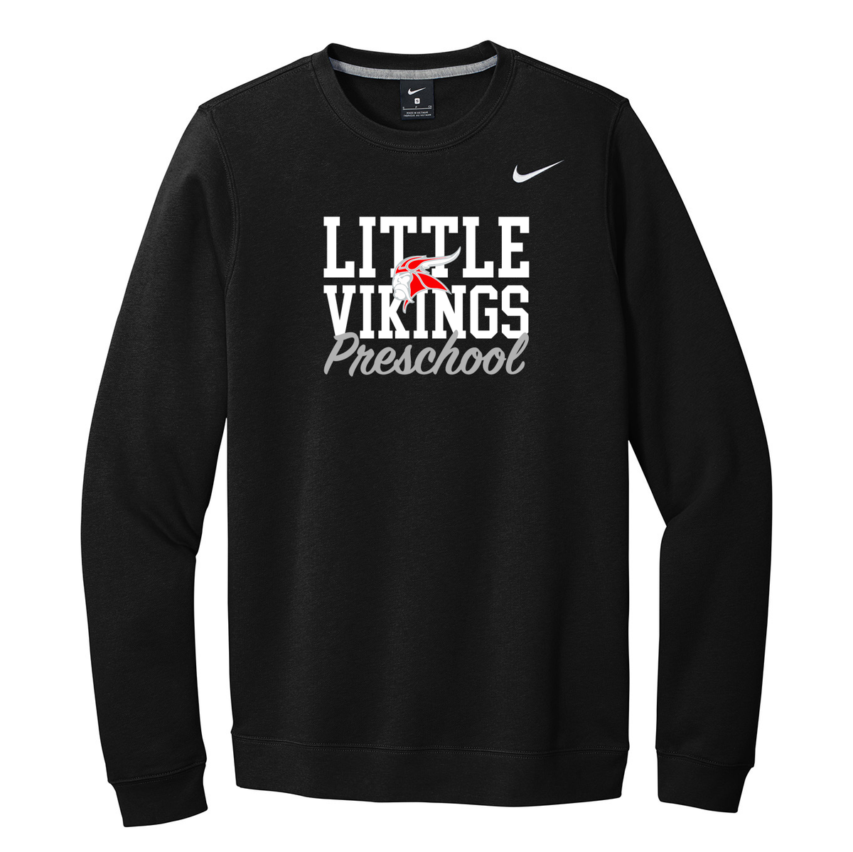 HF Little Vikings Preschool Nike Fleece Crew Neck