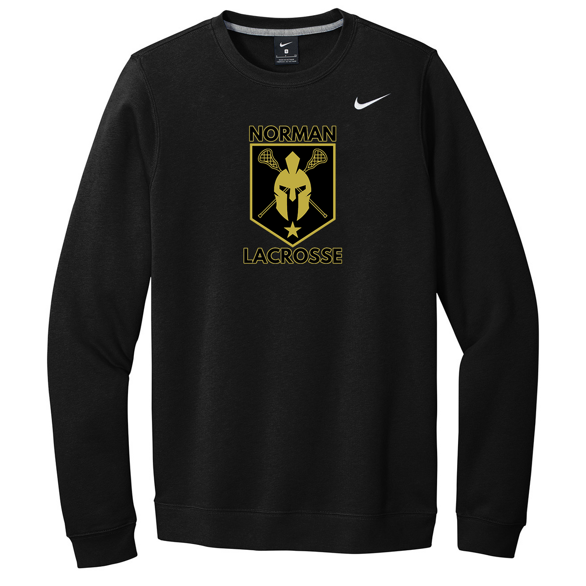 Norman Lacrosse Nike Fleece Crew Neck