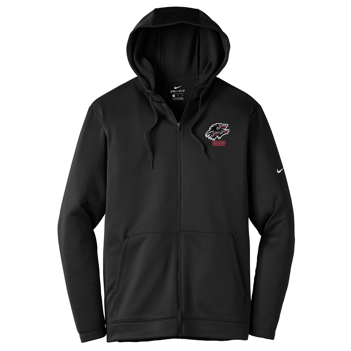 North Houston Wolfpack Football Nike Therma-FIT Full Zip Hoodie