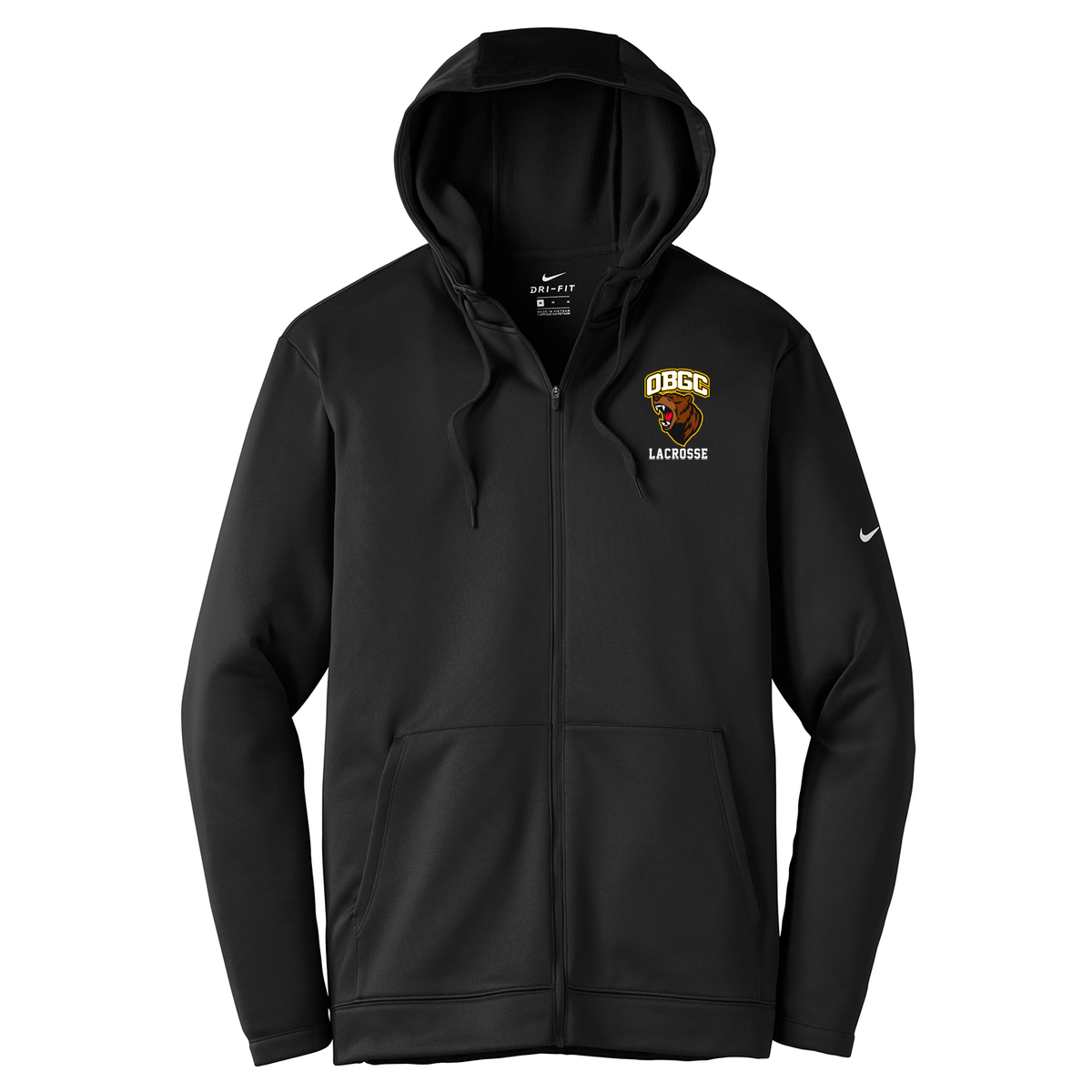 Olney Bears Lacrosse Nike Therma-FIT Full Zip Hoodie