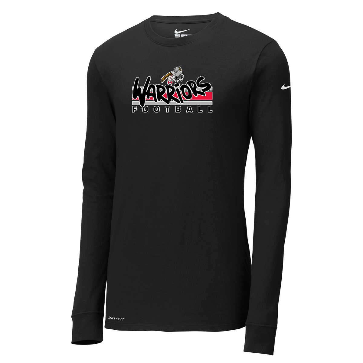 WV Warriors Football Nike Dri-FIT Long Sleeve Tee