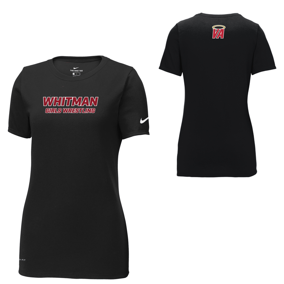 Whitman Women's Wrestling Nike Ladies Dri-FIT Tee