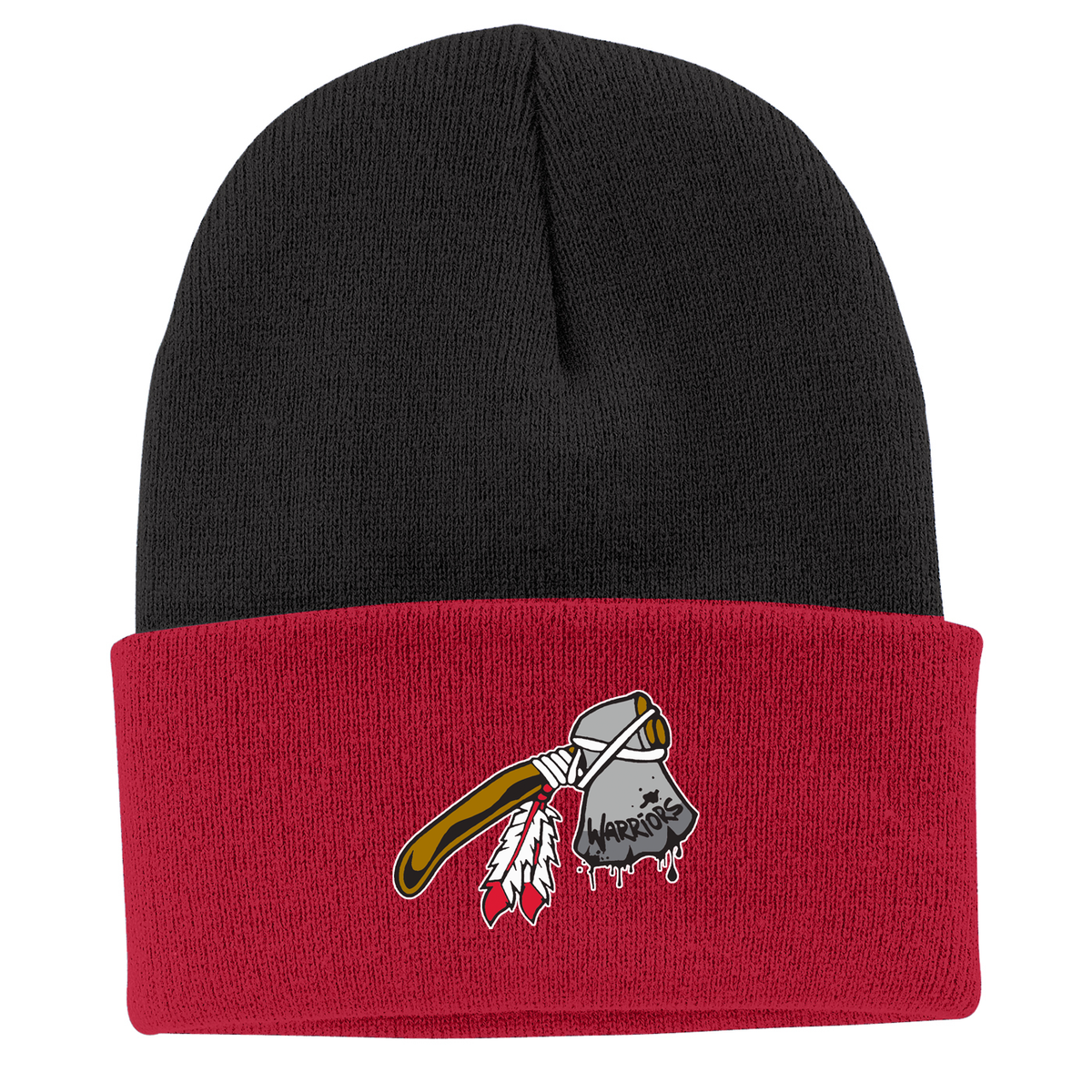 WV Warriors Football Knit Beanie