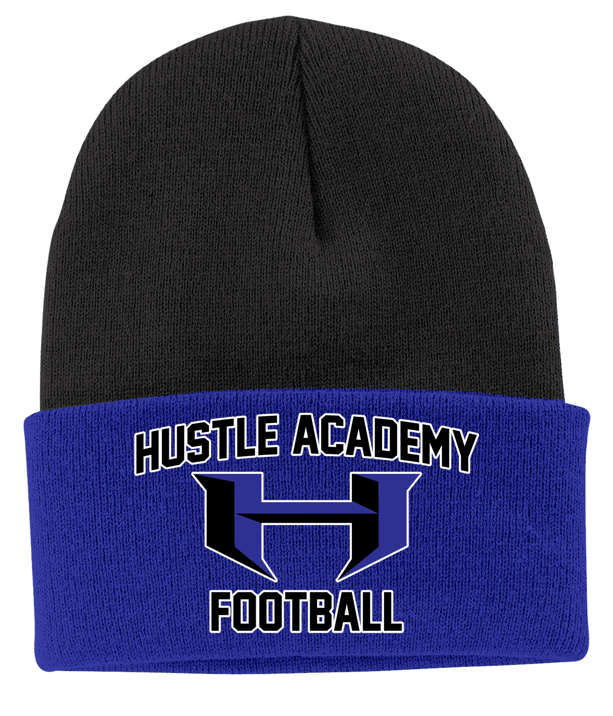 Hustle Academy Football Knit Beanie