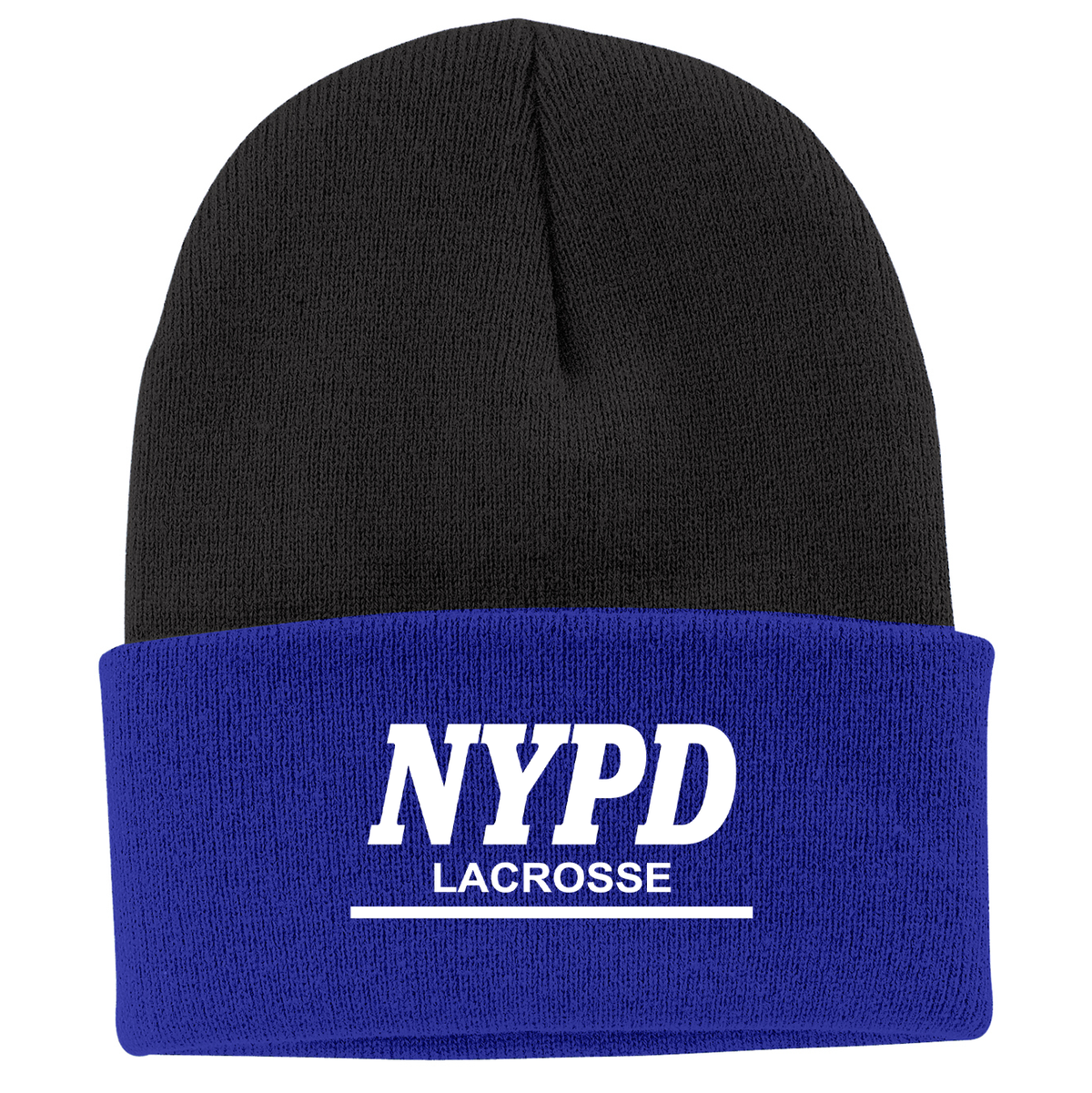NYPD Lacrosse Knit Beanie