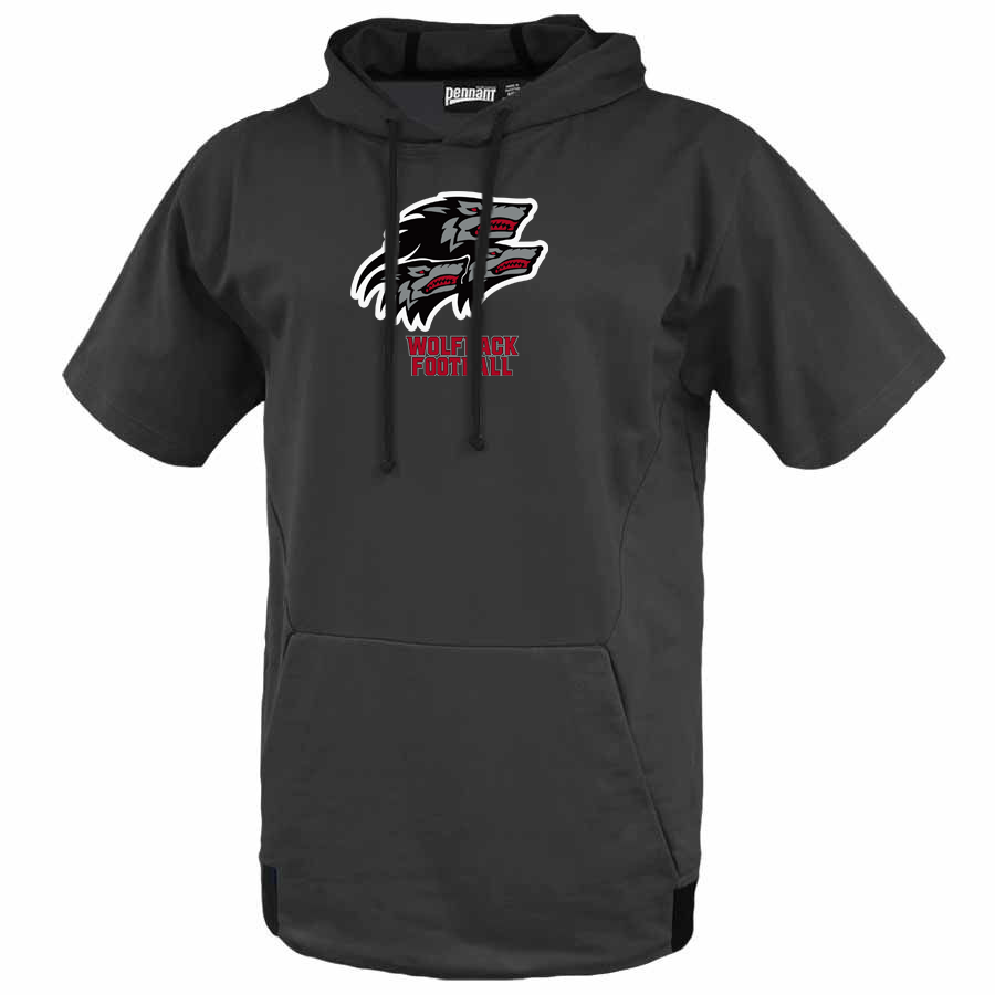 North Houston Wolfpack Football Fleece Short Sleeve Hoodie