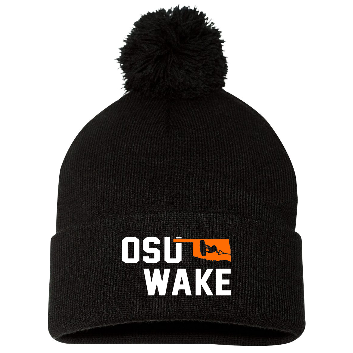 OK State Wakeboarding Sportsman Pom-Pom Beanie