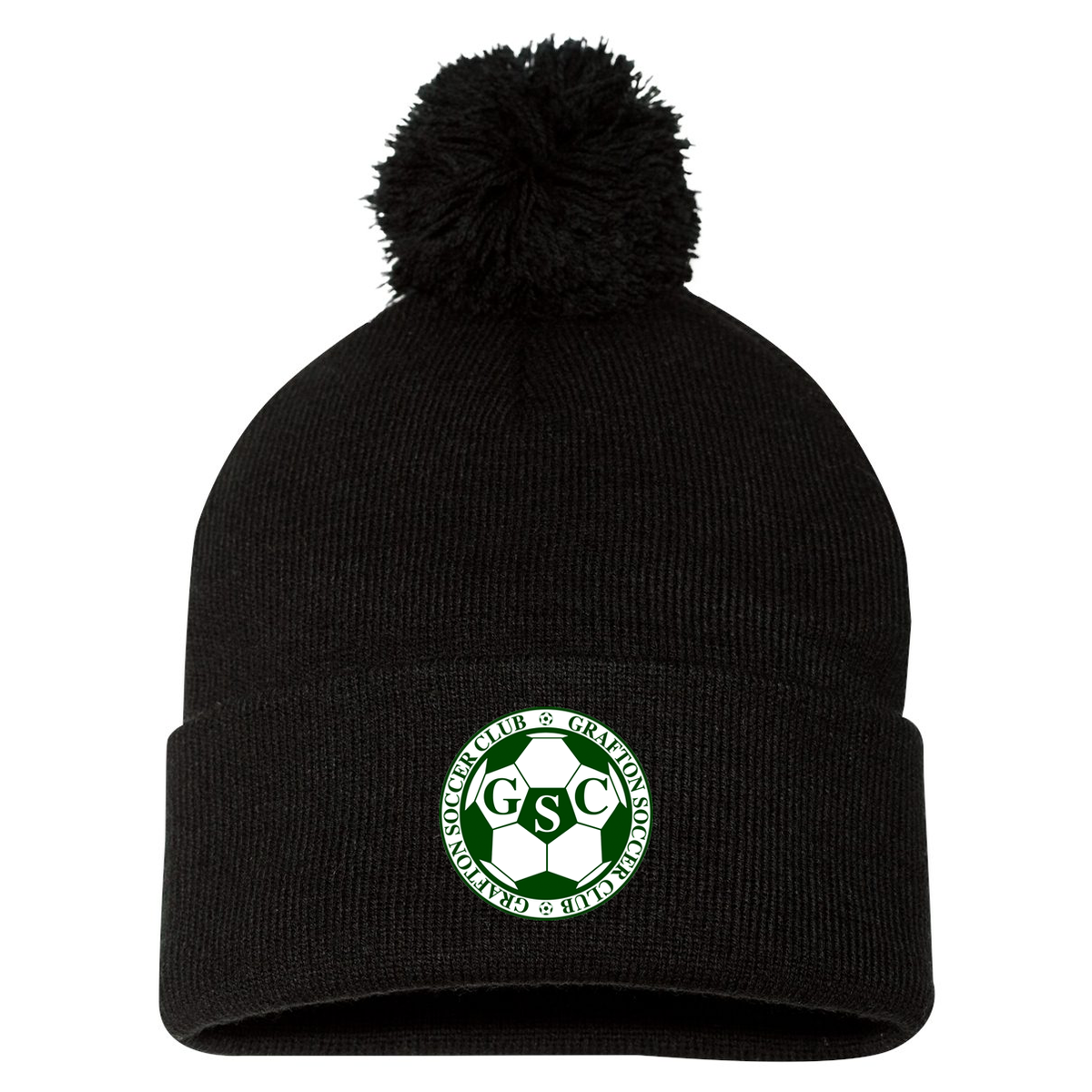 Grafton Youth Soccer Club Sportsman Pom-Pom Beanie