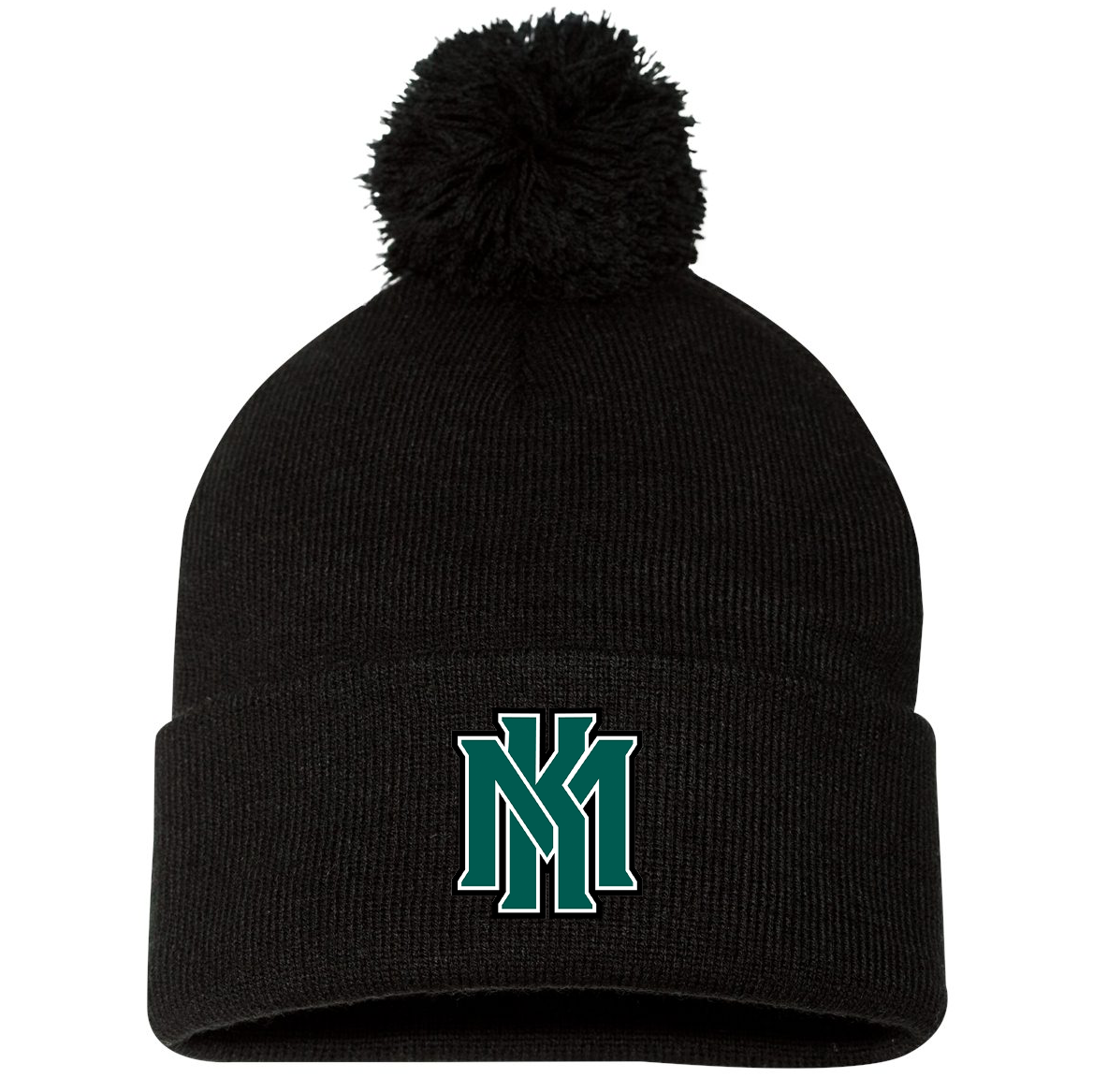 KMHS Mustangs Sportsman Pom-Pom Beanie