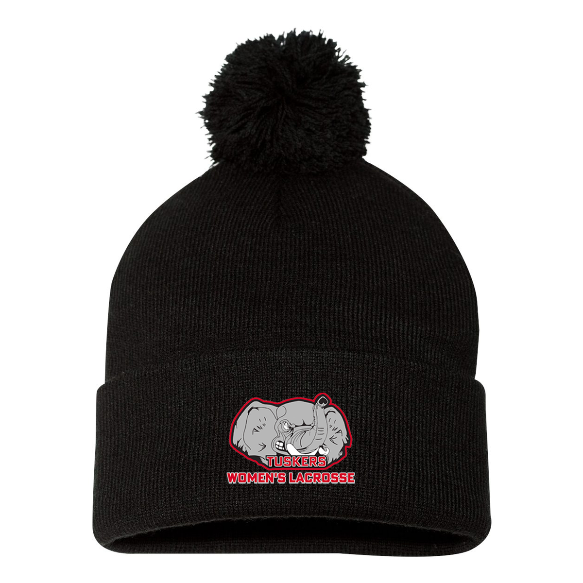 Somers HS Girls Varsity Lacrosse Sportsman Pom-Pom Beanie