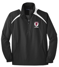 Portsmouth Lacrosse Black and White Quarterzip Wind Shirt