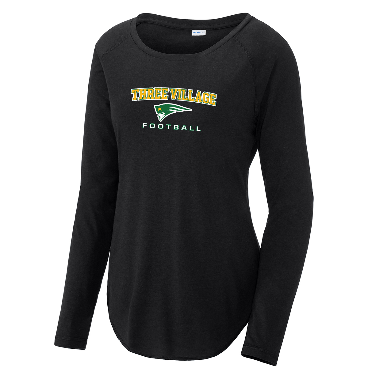 Three Village Football Women's Raglan Long Sleeve CottonTouch