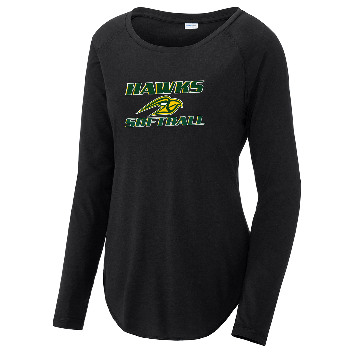 Hillsdale Hawks Women's Raglan Long Sleeve CottonTouch