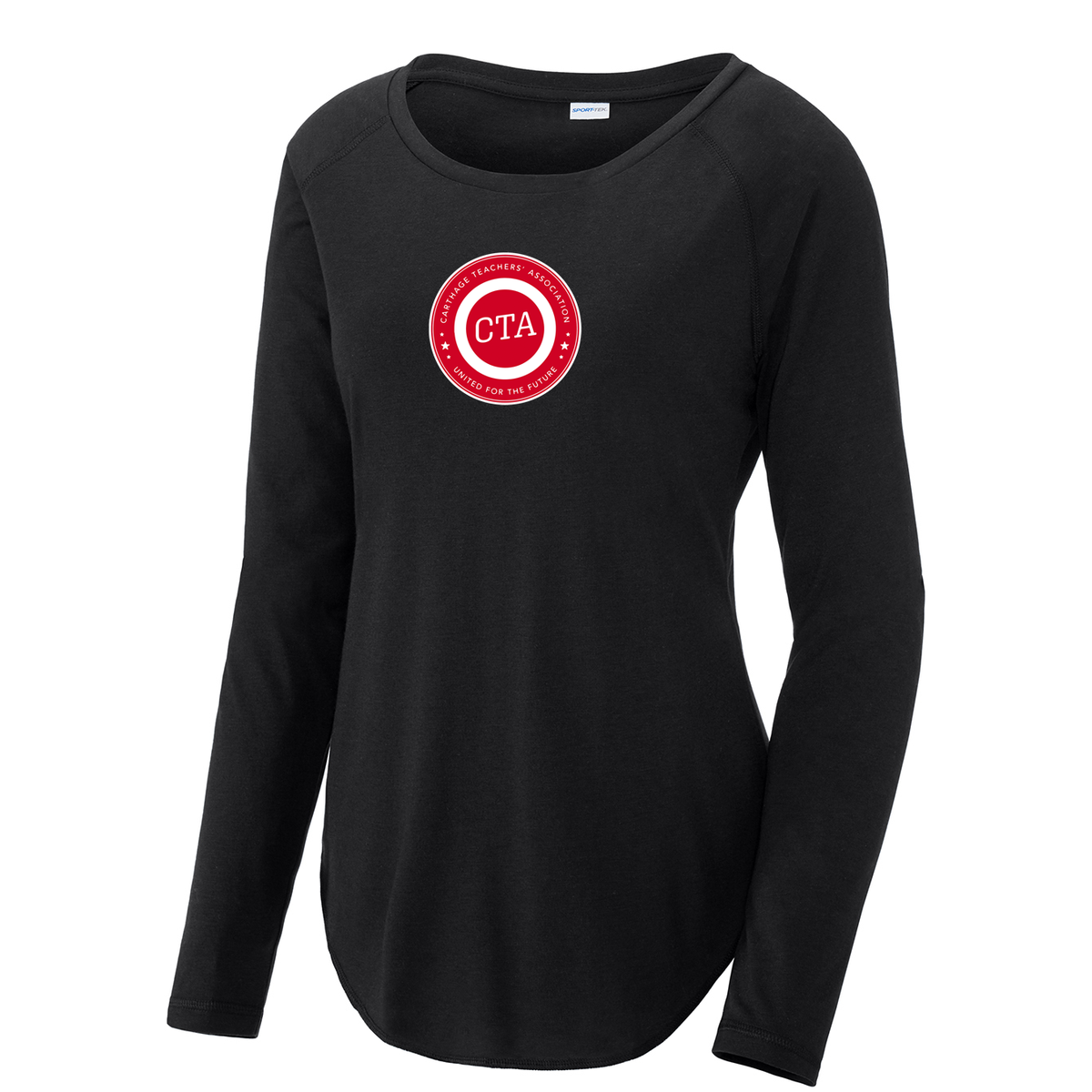 Carthage Teachers' Association Women's Raglan Long Sleeve CottonTouch