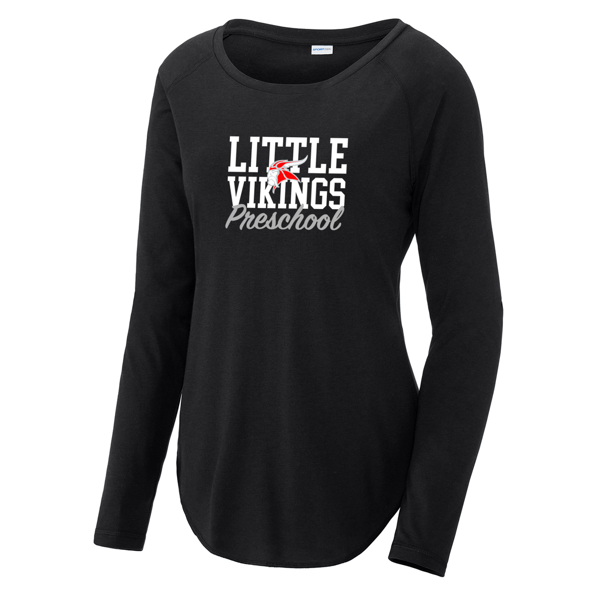 HF Little Vikings Preschool Women's Raglan Long Sleeve CottonTouch