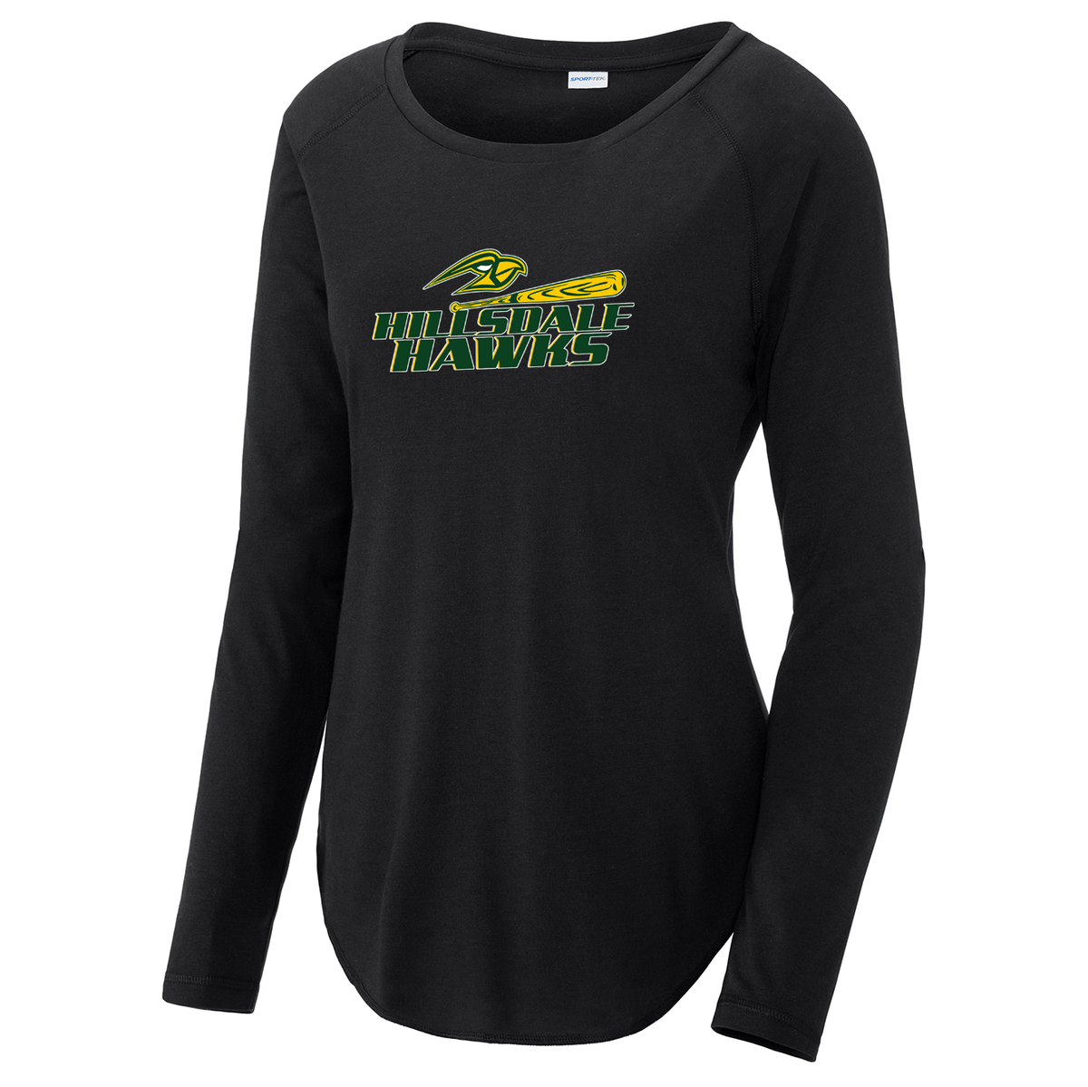 Hillsdale Hawks Women's Raglan Long Sleeve CottonTouch