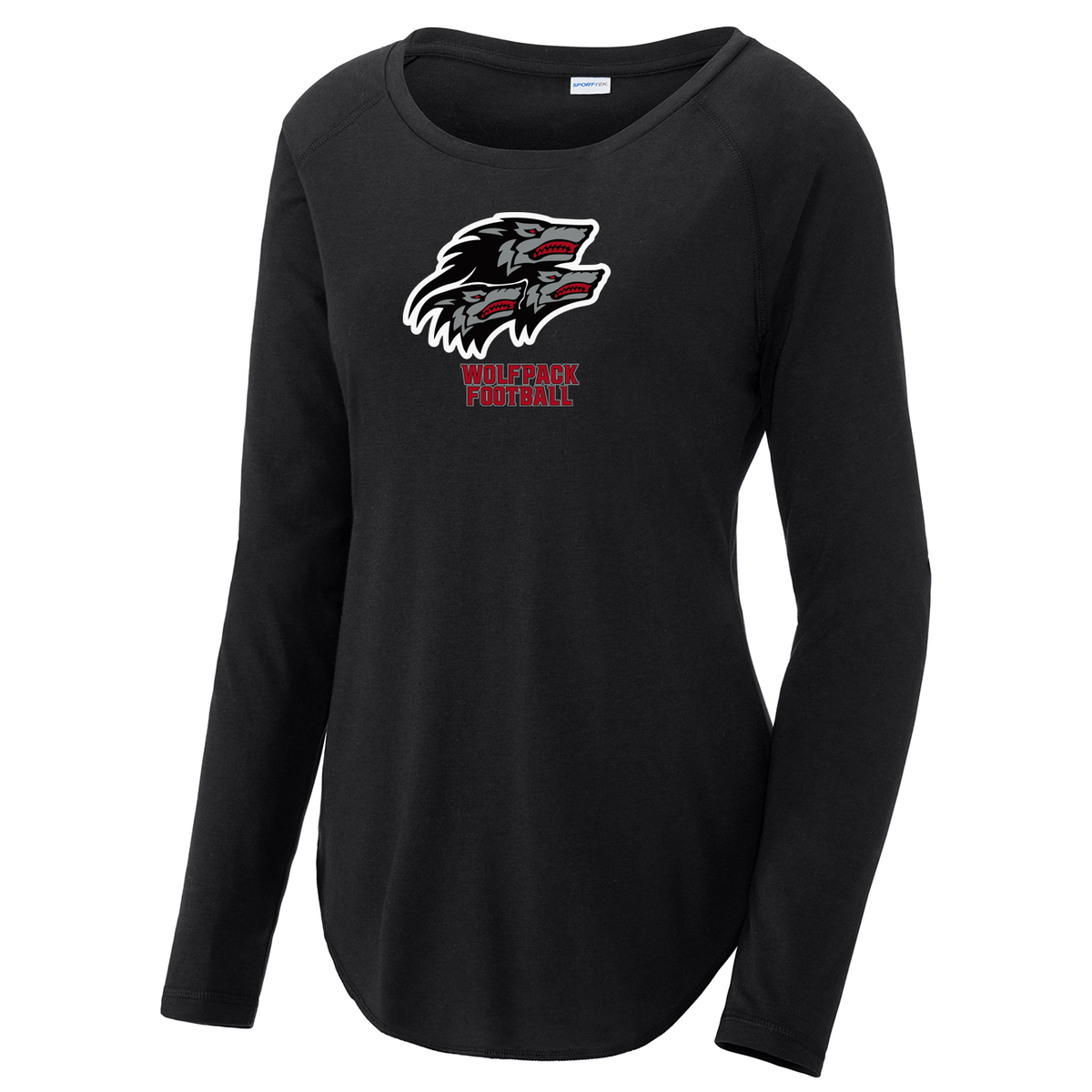 North Houston Wolfpack Football Women's Raglan Long Sleeve CottonTouch