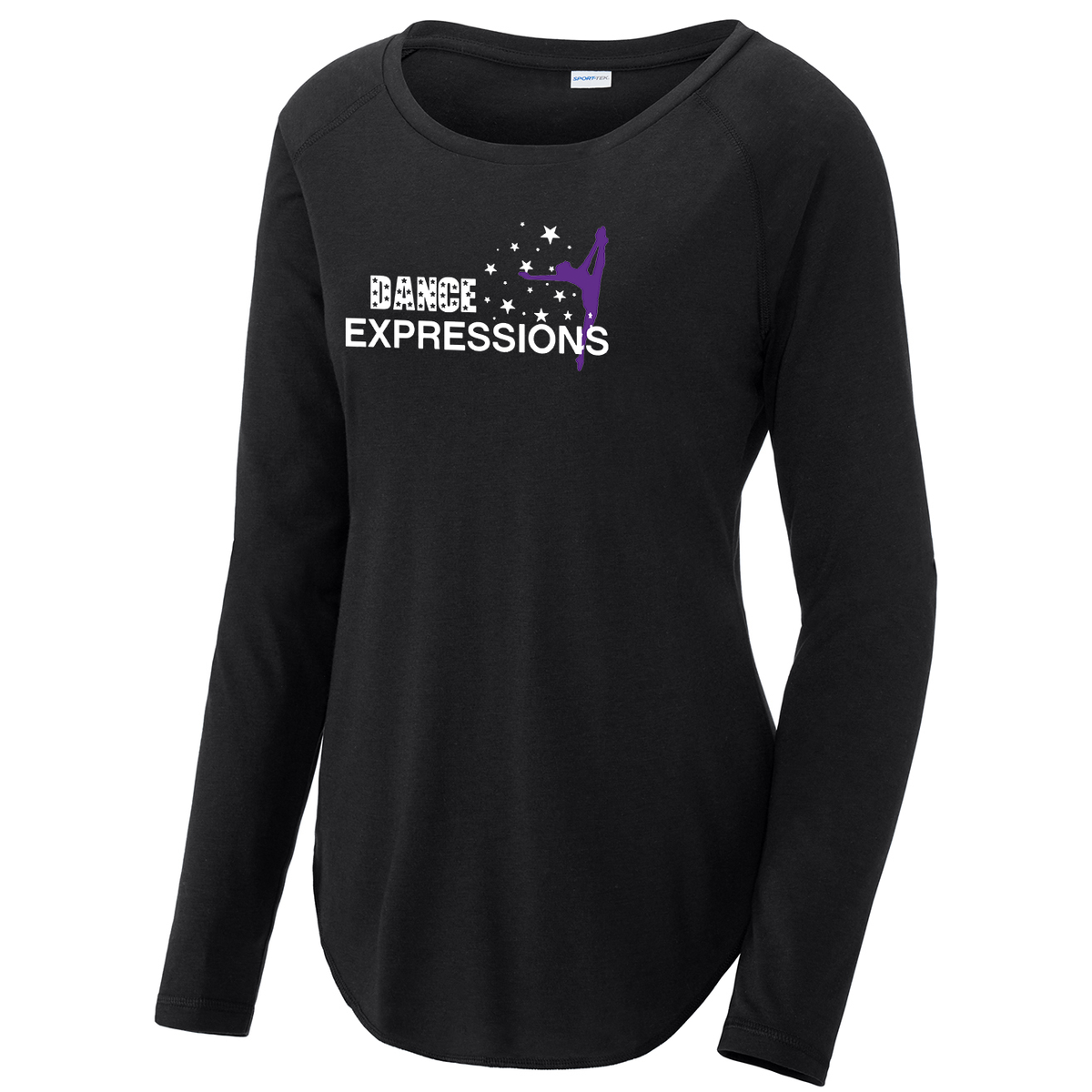 Dance Expressions Women's Raglan Long Sleeve CottonTouch