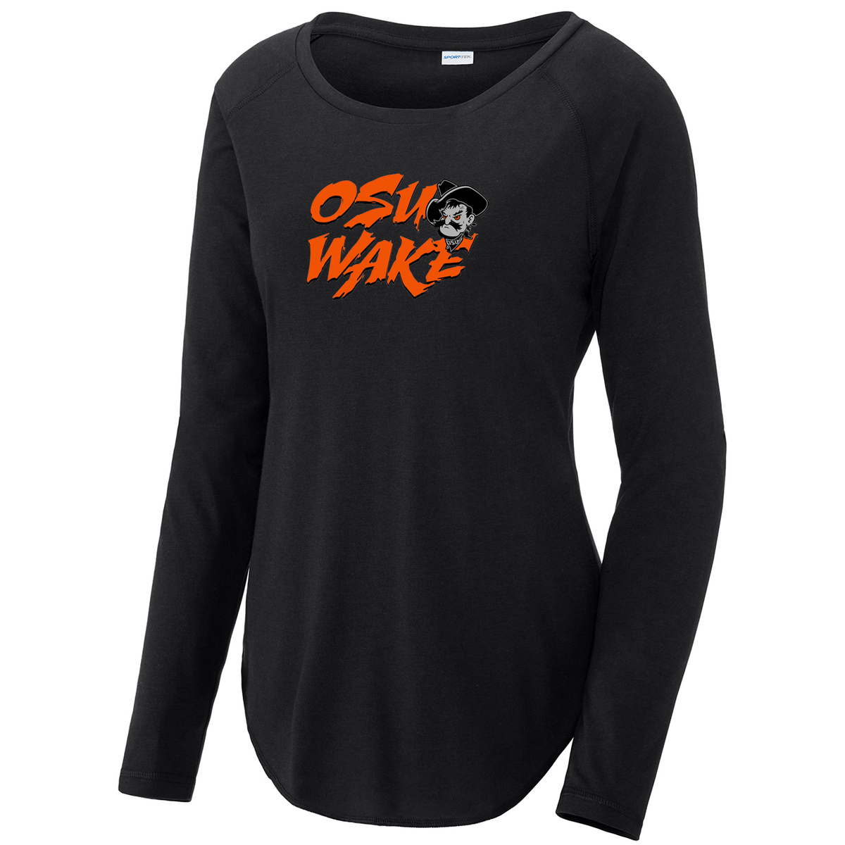 OK State Wakeboarding Women's Raglan Long Sleeve CottonTouch
