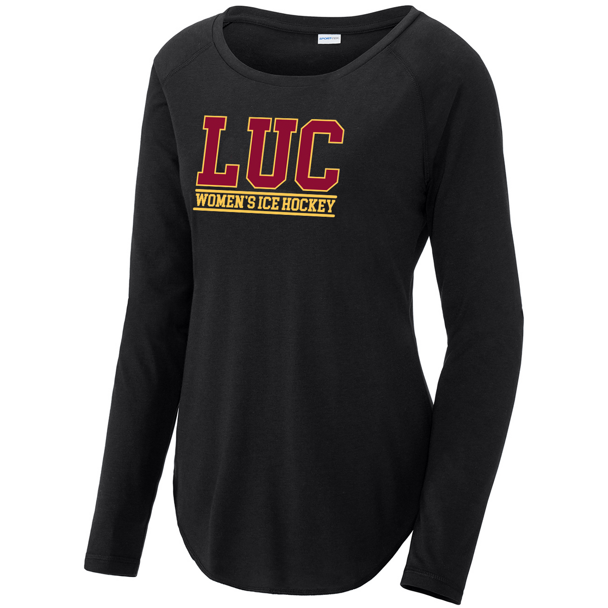 LUC Women's Ice Hockey Women's Raglan Long Sleeve CottonTouch