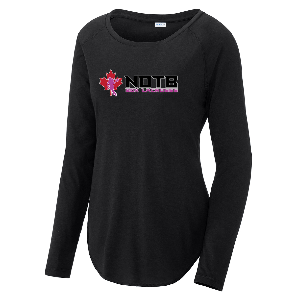 NOTB Girls Box Lacrosse Women's Raglan Long Sleeve CottonTouch