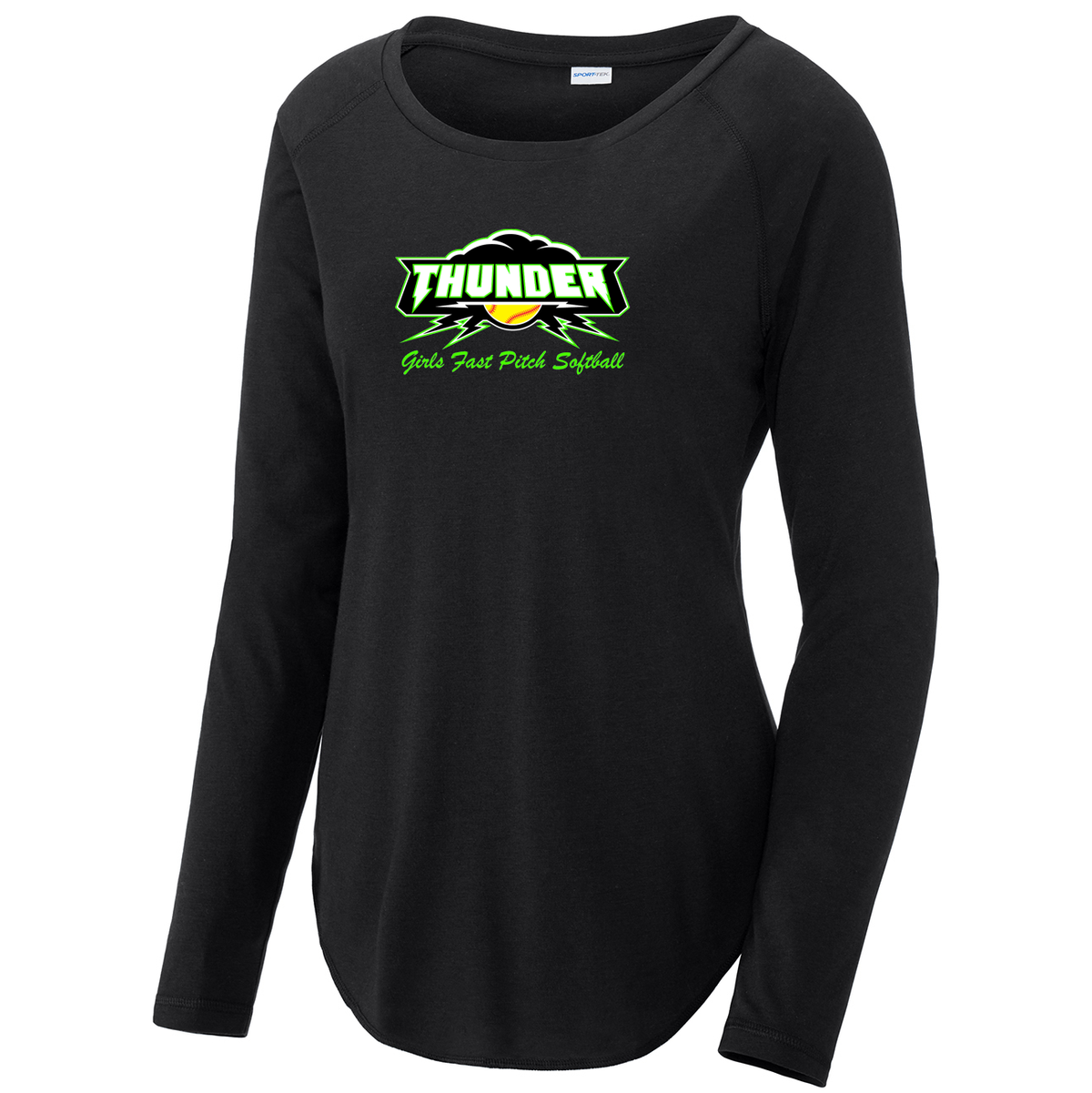 Long Island Thunder Softball Women's Raglan Long Sleeve CottonTouch