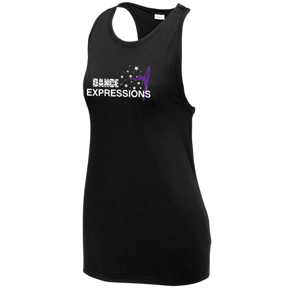 Dance Expressions Women's Tri-Blend Wicking Racerback