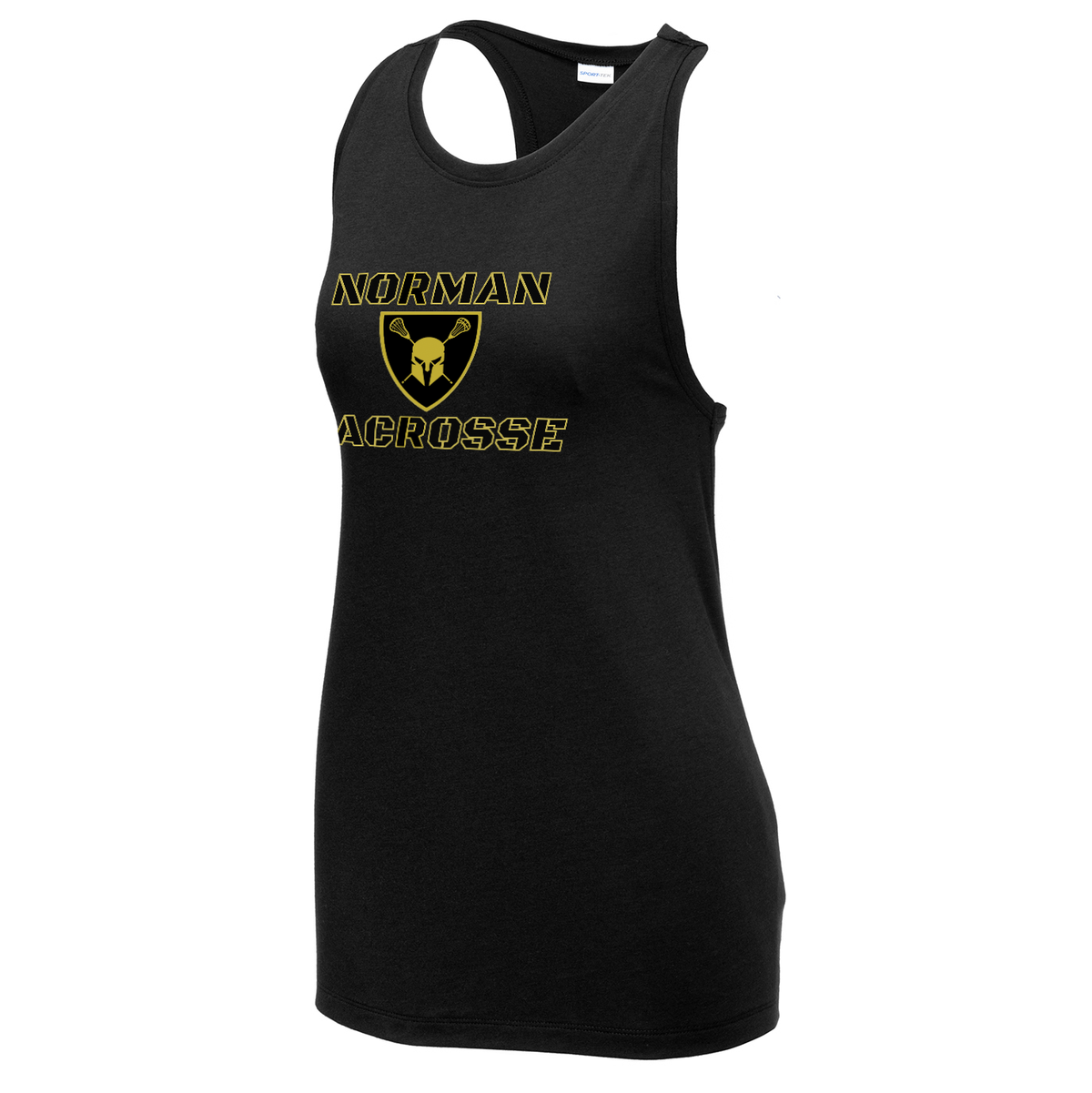 Norman Lacrosse Women's Tri-Blend Wicking Racerback