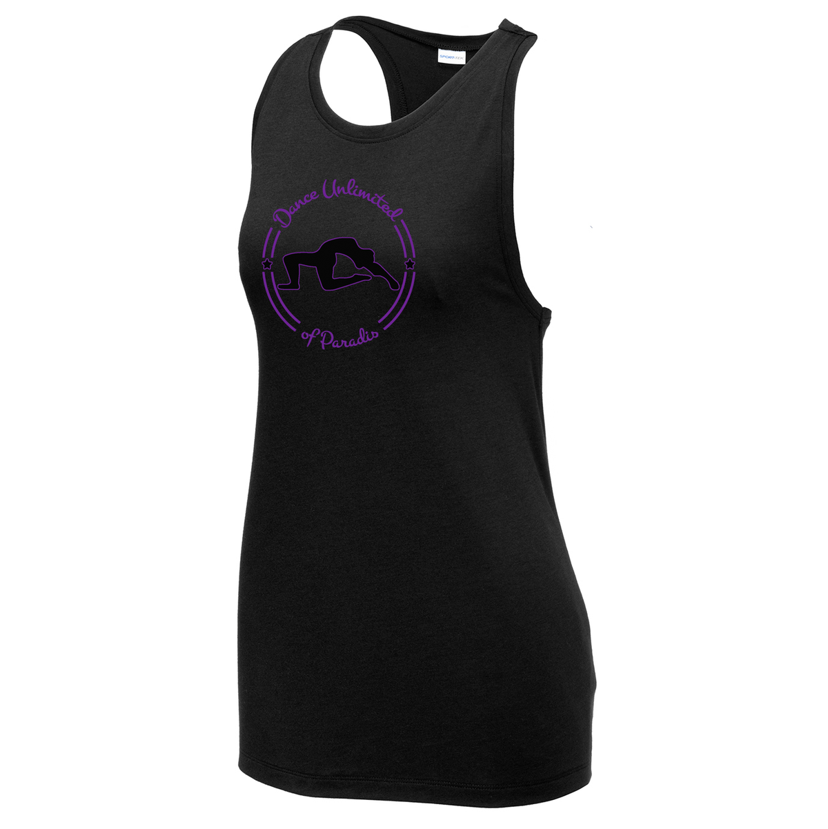 Dance Unlimited of Paradis Women's Tri-Blend Wicking Racerback