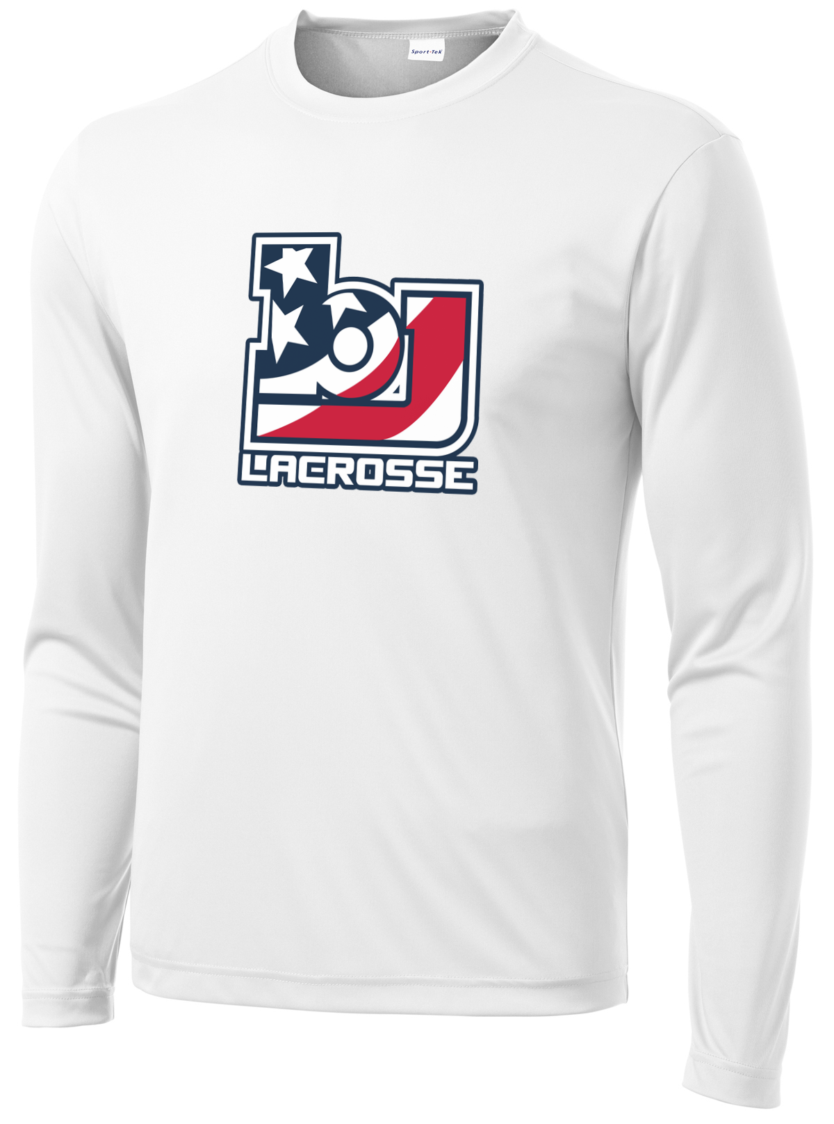 Bob Jones Lacrosse White Long Sleeve Performance Shirt