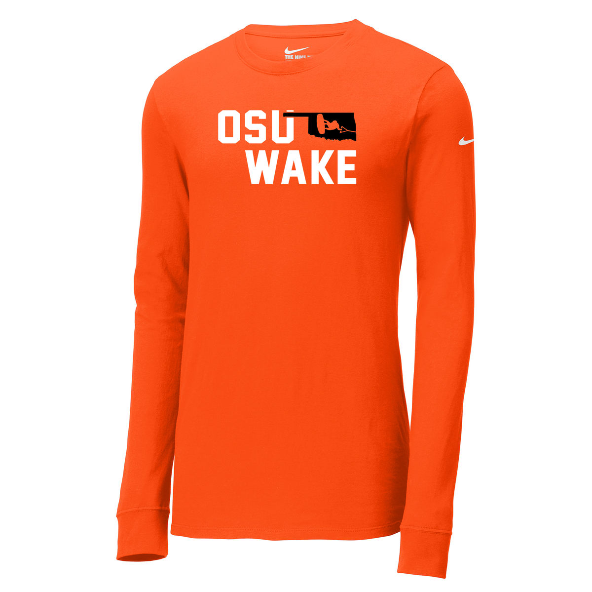 OK State Wakeboarding Nike Core Cotton Long Sleeve Tee