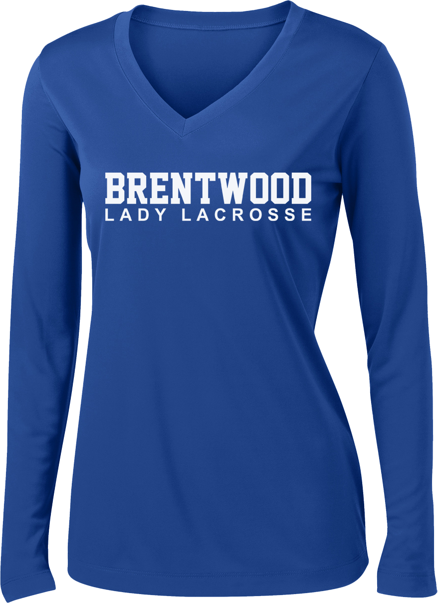 Brentwood Women's Royal Blue Long Sleeve Performance Shirt