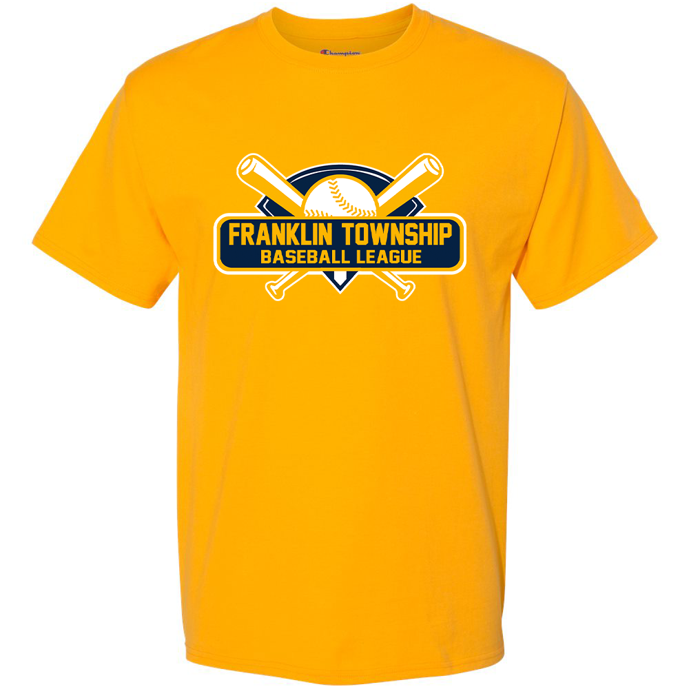 Franklin Township Baseball League Champion Short Sleeve T-Shirt
